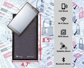 img 3 attached to 🔒 Enhanced Faraday Bag for Complete Cell Phone & Car Key Fob Protection - Prevents Tracking, Cloning, Hacking, and Car Theft