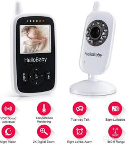 img 3 attached to HB24 Wireless Video Baby Monitor with Digital Camera - Night Vision, Temperature Monitoring & 2-Way Talkback System - White