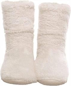 img 4 attached to Cozy Up This Season With FRALOSHA Women'S Super Soft Slipper Sock Booties