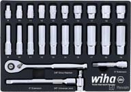 metric professional socket tray set – 24-piece, 3/8” drive логотип