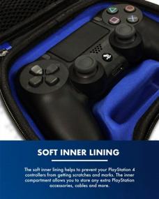 img 3 attached to Protect Your Controllers On The Go With Numskull'S Official PS4 DualShock Carry Case: Durable Hard Shell Travel Case And Storage Bag Perfectly Fits Playstation 4 And Playstation 3 Controllers