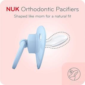 img 3 attached to 🍼 NUK Orthodontic Pacifier Value Pack for Boys, Ages 0-6 Months (Set of 3)