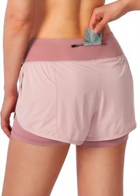 img 3 attached to Women'S 2-In-1 Running Shorts With Phone Pocket For Workout, Gym & Yoga