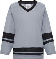 ice hockey practice jersey for men and boys - ealer h400 series blank league jersey in senior and junior sizes for adult and youth players logo