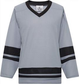 img 4 attached to Ice Hockey Practice Jersey For Men And Boys - EALER H400 Series Blank League Jersey In Senior And Junior Sizes For Adult And Youth Players