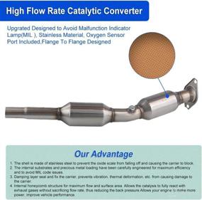 img 2 attached to WATERWICH Compatible Catalytic Converter Direct Fit Replacement Parts best on Exhaust & Emissions