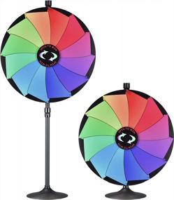 img 4 attached to WinSpin'S Versatile 36" Dual Use Prize Wheel For Trade Shows And Carnivals - Enjoy 12 Slots For Maximum Fortune!