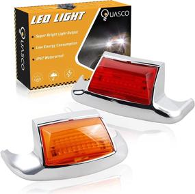 img 4 attached to 🚦 Enhance Safety with QUASCO Front Rear Fender Lights: Orange and Red Lens LED Brake Tail Light for Harley Electra Glide Road King Softail Heritage Touring