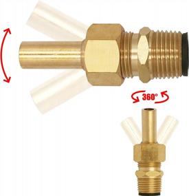 img 1 attached to 4 Pack Replacement Zodiac Deck Jet Water Design-1/2 NPT Brass Spa Pool Nozzle 590041 R0560400