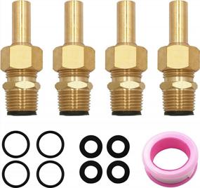 img 4 attached to 4 Pack Replacement Zodiac Deck Jet Water Design-1/2 NPT Brass Spa Pool Nozzle 590041 R0560400