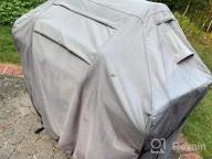img 1 attached to 58 Inch Heavy Duty Waterproof BBQ Grill Cover - 600D Weatherproof, UV & Rip Resistant For Char-Broil Weber Brinkmann Nexgrill Grills And More - Grey review by James Holker