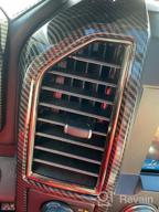 картинка 1 прикреплена к отзыву Отделка вентиляционного отверстия из углеродного волокна из АБС-пластика для Ford F150 2015-2020: обновление выпускного отверстия кондиционера Keptrim из 3 частей от Joshua Bell