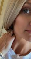 img 1 attached to Pomina Lightweight Teardrop Earrings TextureTeardrop_Silver review by Jaie Bobin