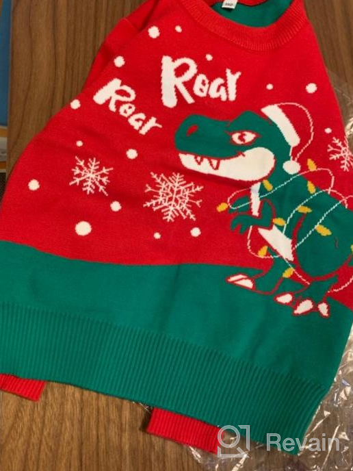 img 1 attached to 🎄 Christmas Sweater for Kids - Unisex Xmas Knitted Pullover with Long Sleeves and Crewneck review by Eric Beck