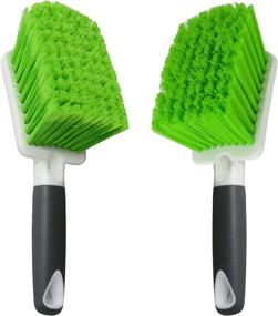 img 4 attached to 🚗 ITTAHO 2 Pack Wheel Brush: Dual Bristle Types for Car Interior Detailing, Carpet Cleaning, Upholstery Care - Ideal for Seat, Boat, Truck, SUV & Moto