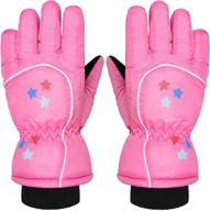 boao mittens winter waterproof cotton lined girls' accessories via cold weather logo