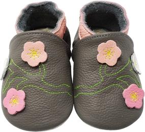 img 3 attached to Yalion Leather Anti Slip Moccasins Dinosaur Boys' Shoes: Comfy Slippers for Active Kids!