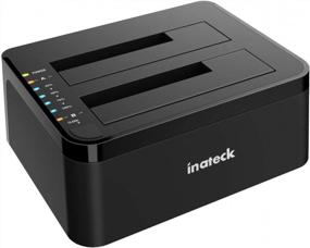 img 4 attached to Inateck Type C SATA Hard Drive Docking Station with USB 3.0, Dual Bay SSD Docking Station - FD2002C