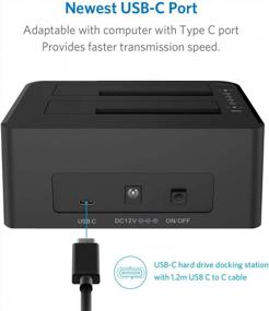 img 3 attached to Inateck Type C SATA Hard Drive Docking Station with USB 3.0, Dual Bay SSD Docking Station - FD2002C