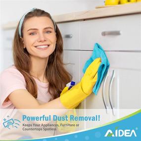 img 1 attached to 🧽 AIDEA Microfiber Cleaning Cloths - 36 Pack, Soft, Highly Absorbent, Lint-Free & Streak-Free for Home, Kitchen, Car, Window Cleaning - Ideal Gifts (12in.x16in.)