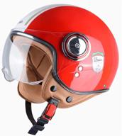 🏍️ beon open face helmets: stylish and protective headgear for adults motorcyclists - retro vintage design, anti-scratch visor, quick buckle, breathable, ece/dot approved (s-xl) logo