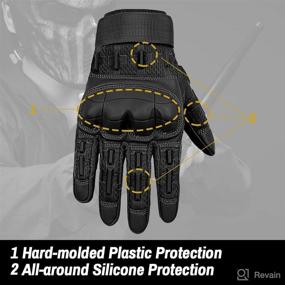 img 2 attached to 🧤 VIPERADE VG2 Tactical Gloves: Ultimate Protection for Men in Outdoor Sports, Shooting & Hunting - Military Grade, Hard Knuckle, Motorcycle & Airsoft Gloves