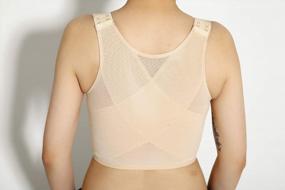 img 3 attached to Elevate Your Style With BaronHong'S Front 3-Row Hook Chest Binder For Tomboys And Trans Lesbians