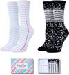 sockfun funny socks crazy socks silly socks for women teens, book reading gifts for book lovers logo