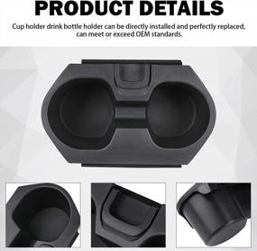 img 2 attached to 🚗 Honda Civic Cup Holder Insert - 2016-2021 Civic LX EX Si Sport Hatchback Console Accessory - 83446-TBA-A01ZA