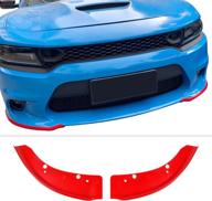 hoolcar front bumper lip splitter protector front shovel for 2015-2021 dodge charger srt exterior accessories ... spoilers, wings & styling kits logo