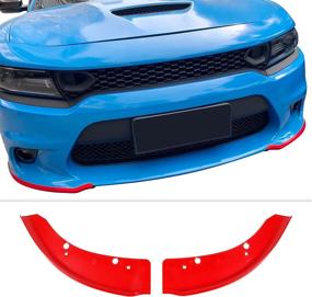 img 4 attached to Hoolcar Front Bumper Lip Splitter Protector Front Shovel For 2015-2021 Dodge Charger SRT Exterior Accessories ... Spoilers, Wings & Styling Kits