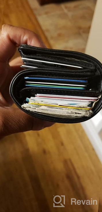 img 1 attached to Expandable Men's Wallets, Card Cases & Money Organizers with Perfect-Fit Stretch Capacity review by Rico Posley