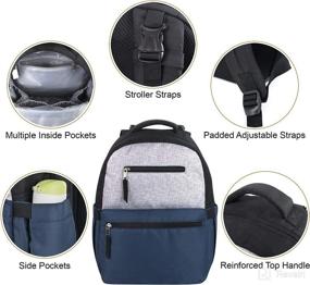 img 1 attached to Modern Multi Function Backpack Stroller Changing