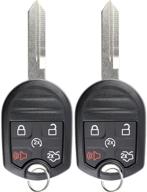 🔑 pack of 2 keyless entry remote control fobs with uncut blank ignition car key remote start for cwtwb1u793 by keylessoption logo