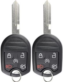 img 4 attached to 🔑 Pack of 2 Keyless Entry Remote Control Fobs with Uncut Blank Ignition Car Key Remote Start for CWTWB1U793 by KeylessOption