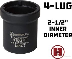 img 3 attached to 🛠️ Powerbuilt Spindle Nut Socket - Heavy-Duty Truck Repair Tool for Dodge, Chevy, Ford, GM Trucks - 4-Lug Nut Removal, Hub Sockets - 648477