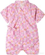 👶 cotton japanese kimono robe baby romper pajamas by pauboli logo