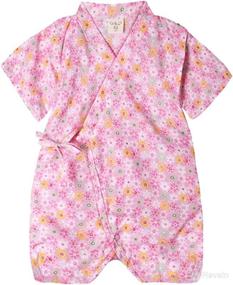 img 1 attached to 👶 Cotton Japanese Kimono Robe Baby Romper Pajamas by PAUBOLI