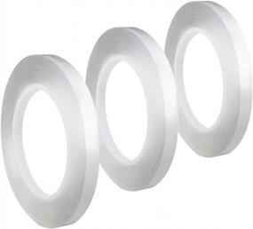 img 4 attached to Versatile Double Sided Tape For Hassle-Free Home, Office, And Room Decor - Removable And Residue-Free