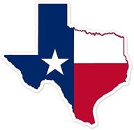 🚩 texas state flag map car bumper window sticker - 4" x 4" - enhanced seo логотип