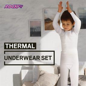 img 3 attached to 🩲 Boys' Fleece Thermal Underwear Bottoms for Rocky Outdoor Clothing