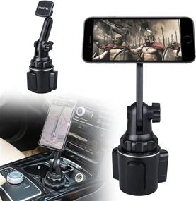 img 4 attached to 📱 X2 Extra Powerful Magnetic Cup Holder Phone Mount for Car, TECOTEC Advanced 8X N50 Magnets Cup Holder for Cellphone & Tablet Car Mount Stand for All Phones and Tablets