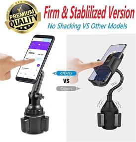 img 1 attached to 📱 X2 Extra Powerful Magnetic Cup Holder Phone Mount for Car, TECOTEC Advanced 8X N50 Magnets Cup Holder for Cellphone & Tablet Car Mount Stand for All Phones and Tablets