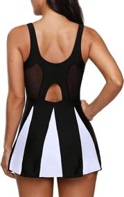 img 1 attached to Zando Swimsuit Swimdress Swimwear Swimsuits Women's Clothing : Swimsuits & Cover Ups