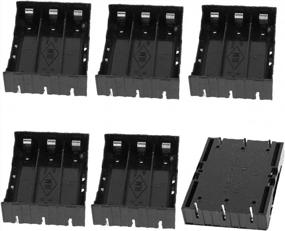 img 3 attached to YXQ 6 Pcs 18650 Battery Case Holder 3 Slots X 3.7V DIY Battery Storage Box 6 Pin