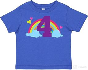 img 3 attached to Inktastic Birthday Rainbow Toddler T Shirt Apparel & Accessories Baby Girls ~ Clothing