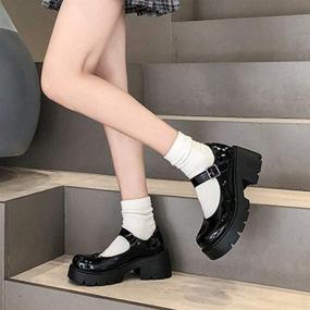 img 1 attached to 🖤 Discover Edgy Elegance with AOSPHIRAYLIAN Gothic Platform Uniform Women's Pumps