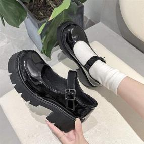 img 2 attached to 🖤 Discover Edgy Elegance with AOSPHIRAYLIAN Gothic Platform Uniform Women's Pumps