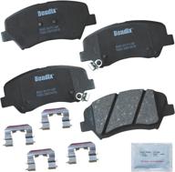 🔒 bendix cfc1593 premium ceramic brake pad with front installation hardware: copper-free, reliable performance логотип