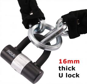 img 1 attached to Protect Your Ride With BIGLUFU'S Heavy-Duty Motorcycle Chain Lock And U-Lock Set - Cut-Proof And Secure!